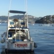 Ein Boot in der Bucht von Acapulco, Mexiko
